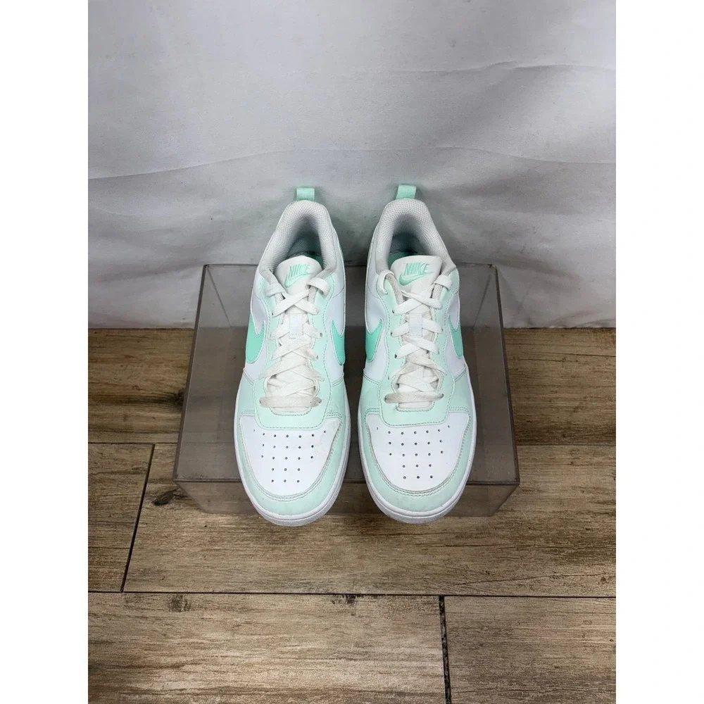 Nike Court Borough Low 2 White Mint Green‎ Sneakers Shoes Casual Size 7.5